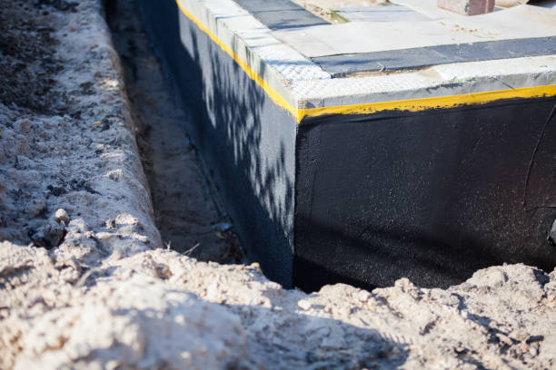 Residential Exterior Waterproofing installation at a Madison, IL home by SJ Waterproofing Pros